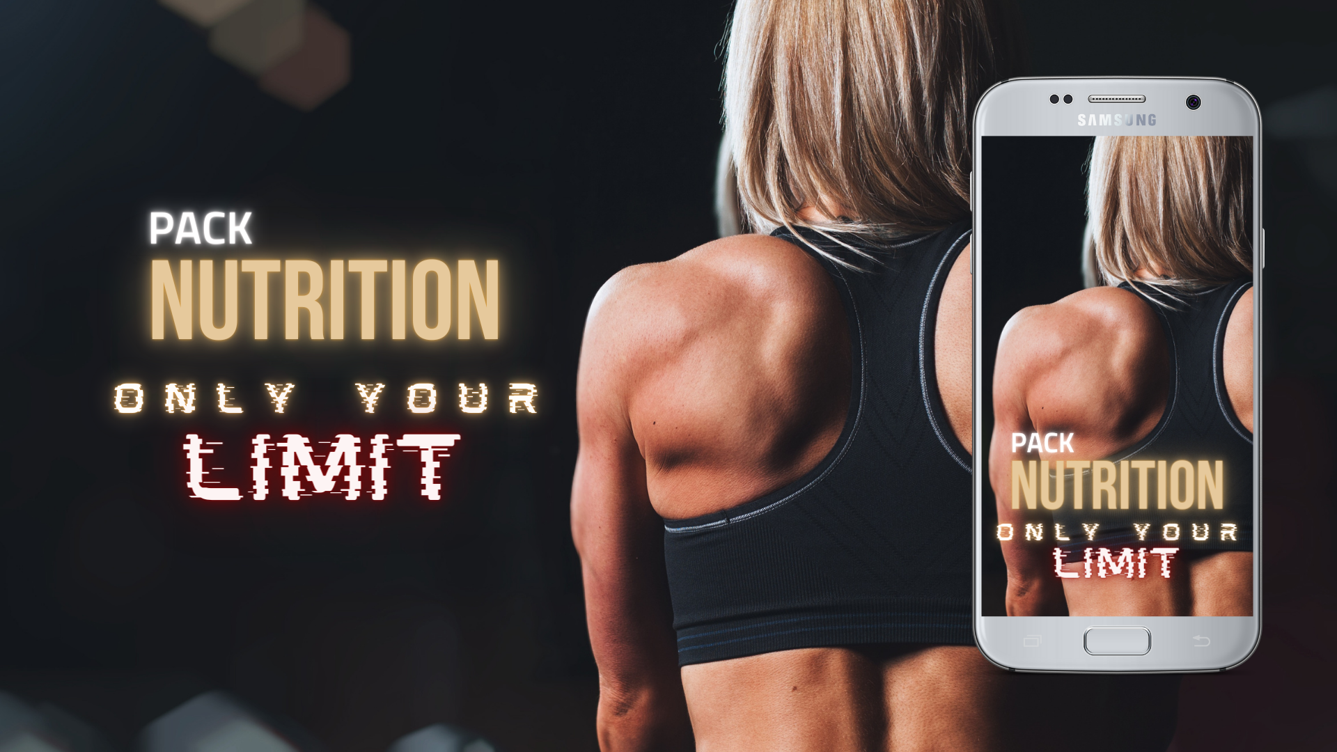 photo illustrative du programme nutrition DUO proposé par la Hords.fr, représentant une femme athlète sportif de haut niveau contractant les muscles dorsaux